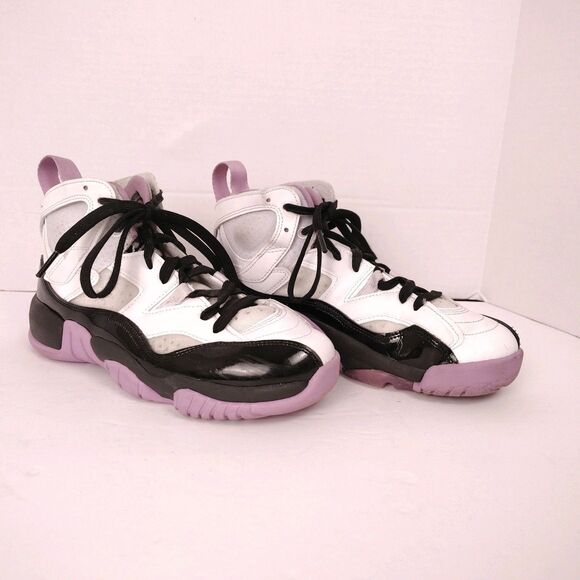 Jumpman Two Trey Air Jordan’s Size 6 Youth Purple White Black - Picture 2 of 11